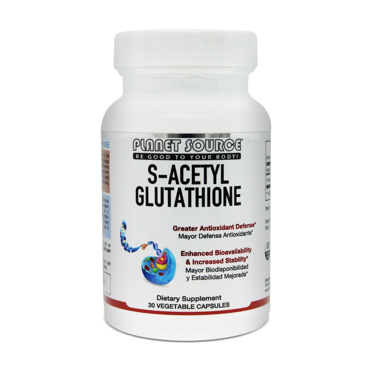 tub of glutathione capsules