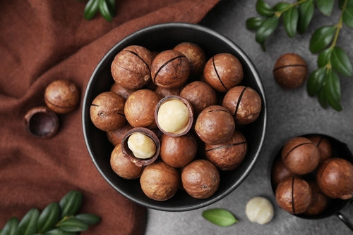 bowl of macadamia nuts