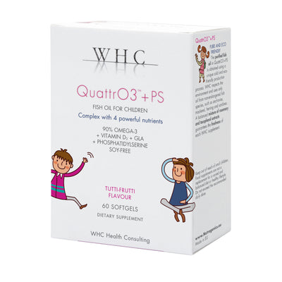 QuattrO3 + PS: Premium Omega-3 Fish Oil Capsules for Children