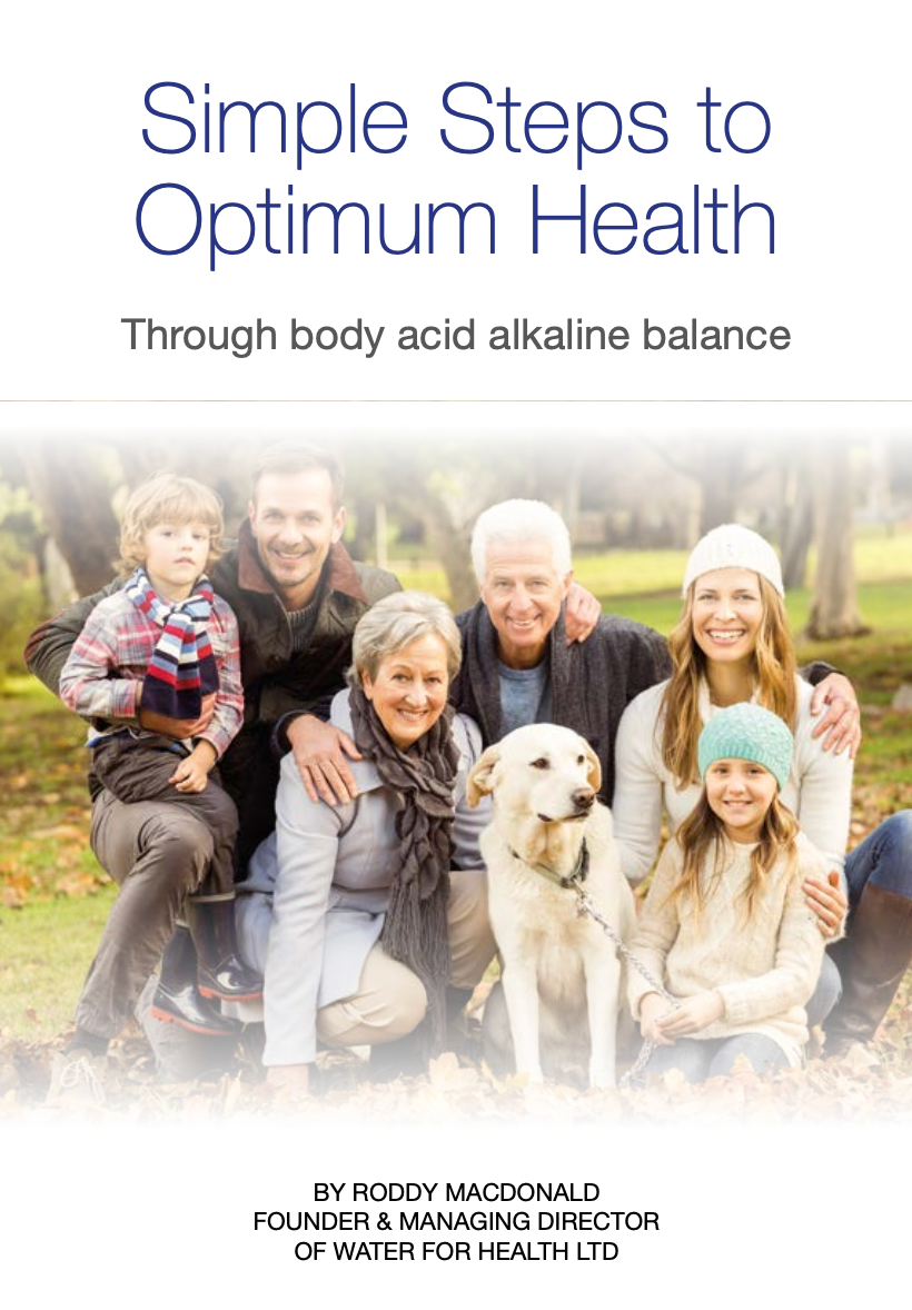 Simple Steps to Optimum Health ebook cover by Roddy MacDonald of Water for Health Ltd